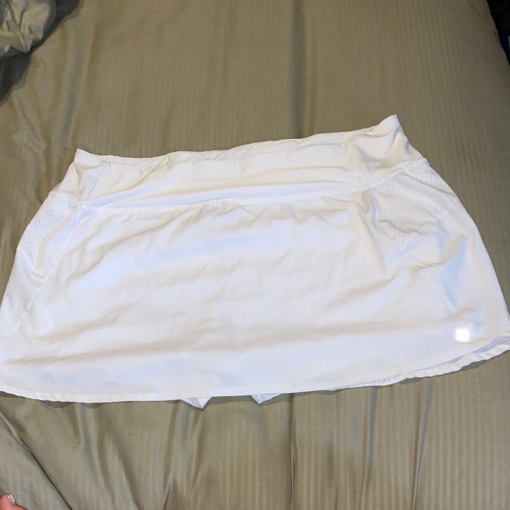 White Athletic Golf Skort
